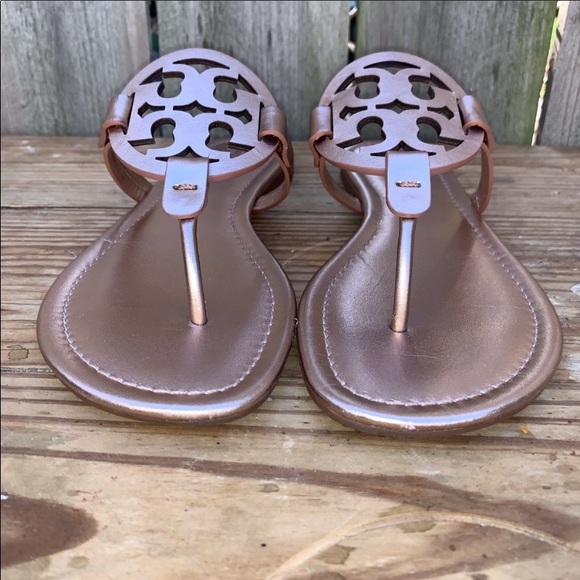 Tory Burch Shoes - Tory Burch Miller Sandals rose gold  size 10 M